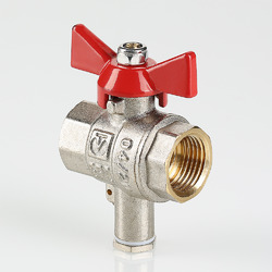 Кран 1/2" для  подключения датчика температуры VALTEC (VT.247.N)