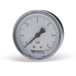 Манометр аксиальный WATTS 1/4" 6 бар 80 мм