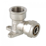 Фитинг обжимной – угольник с креплением (водорозетка) VALTEC (VTm.354)