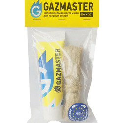 Комплект "GAZMASTER"  (паста 80г.+ 20г. лен Европа)