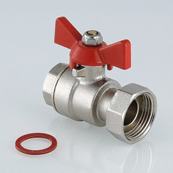 Кран шаровой VALTEC BASE с накидной гайкой (VT.241.N)