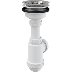 Сифон для мойки с нерж. решеткой 3-1/2" ALCAPLAST
